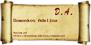 Domonkos Adelina névjegykártya